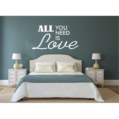 Texte mural - All you need is love